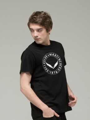 마틴콕스 뉴엠블럼 로고 티셔츠 RTS-C-7-BLACK