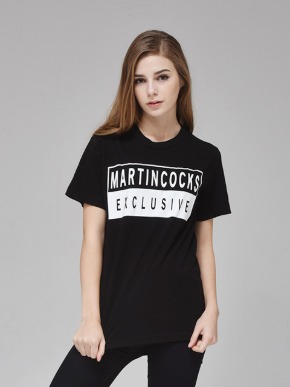 마틴콕스 뉴엠블럼 로고 티셔츠 RTS-C-2-BLACK