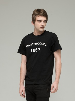 마틴콕스 뉴엠블럼 로고 티셔츠 RTS-C-5-BLACK