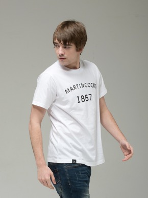 마틴콕스 뉴엠블럼 로고 티셔츠 RTS-C-5-WHITE